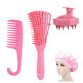 Hotsale Pink Color Detangler Brush for Afro Textured 3A to 4c Kinky Wavy Hair Brush